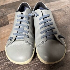 Camper Gray Leather Low Top Sneakers | Minimalist Comfort Shoes EU 42 / US 9–9.5